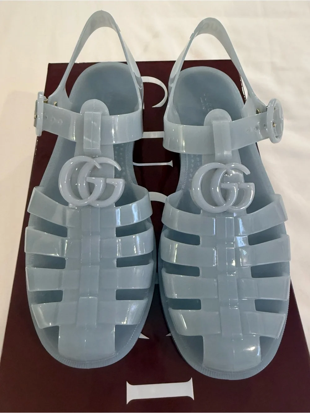 Gucci Rubber Sandal Double G